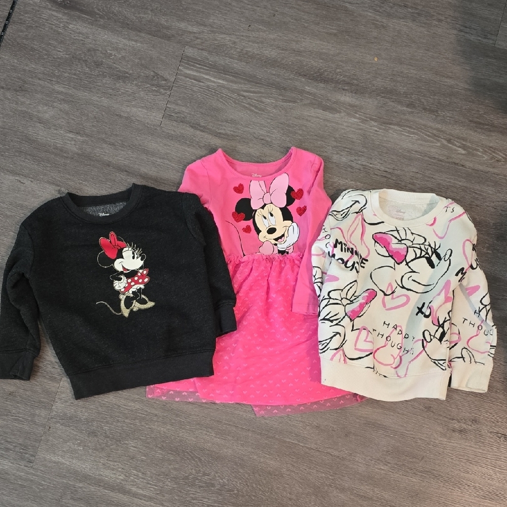 Disney Pink Minnie Mouse Dress and Assorted Sweatshirts